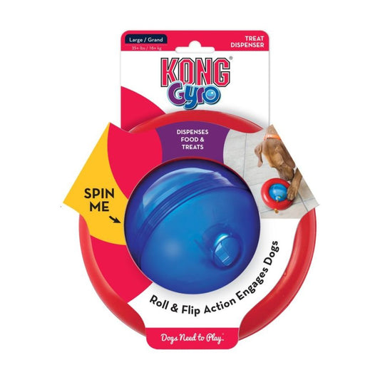 KONG Gyro Dog Toy-Dog-KONG-Large - 6.8" Diameter - (Assorted Colors)-