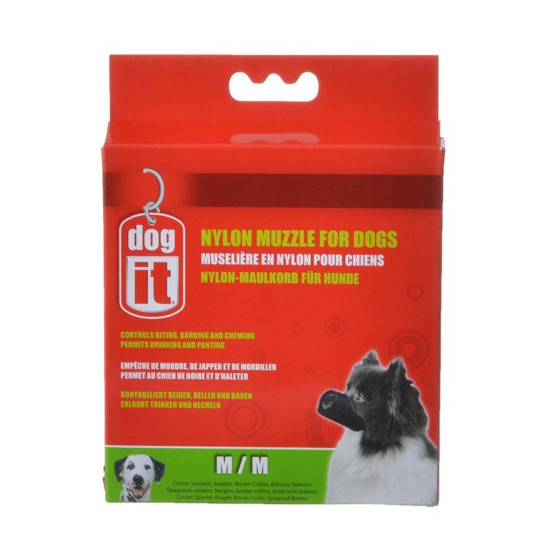 Dog It Nylon Muzzle for Dogs-Dog-Dog It-Medium - (5.5" Long)-