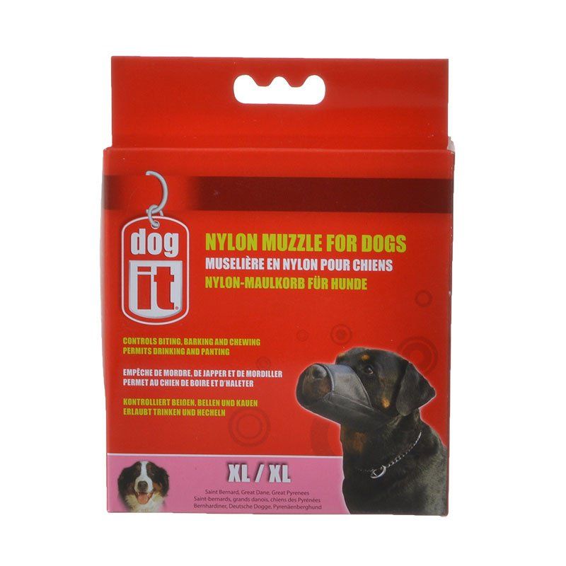 Dog It Nylon Muzzle for Dogs-Dog-Dog It-X-Large - (8.5" Long)-
