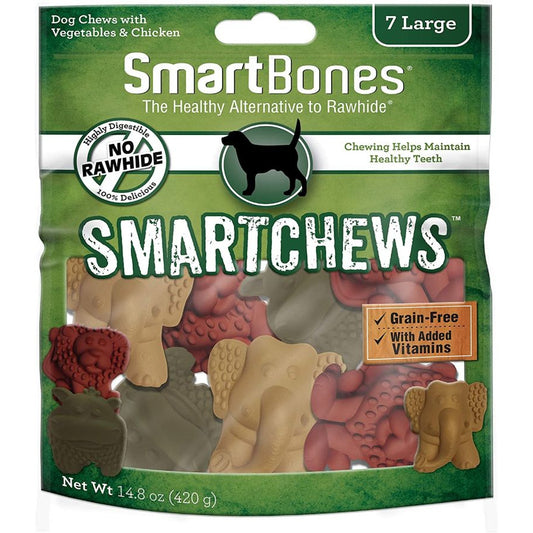 SmartBones Safari Smart Chews-Dog-Smartbones-Large - 7 Pack-