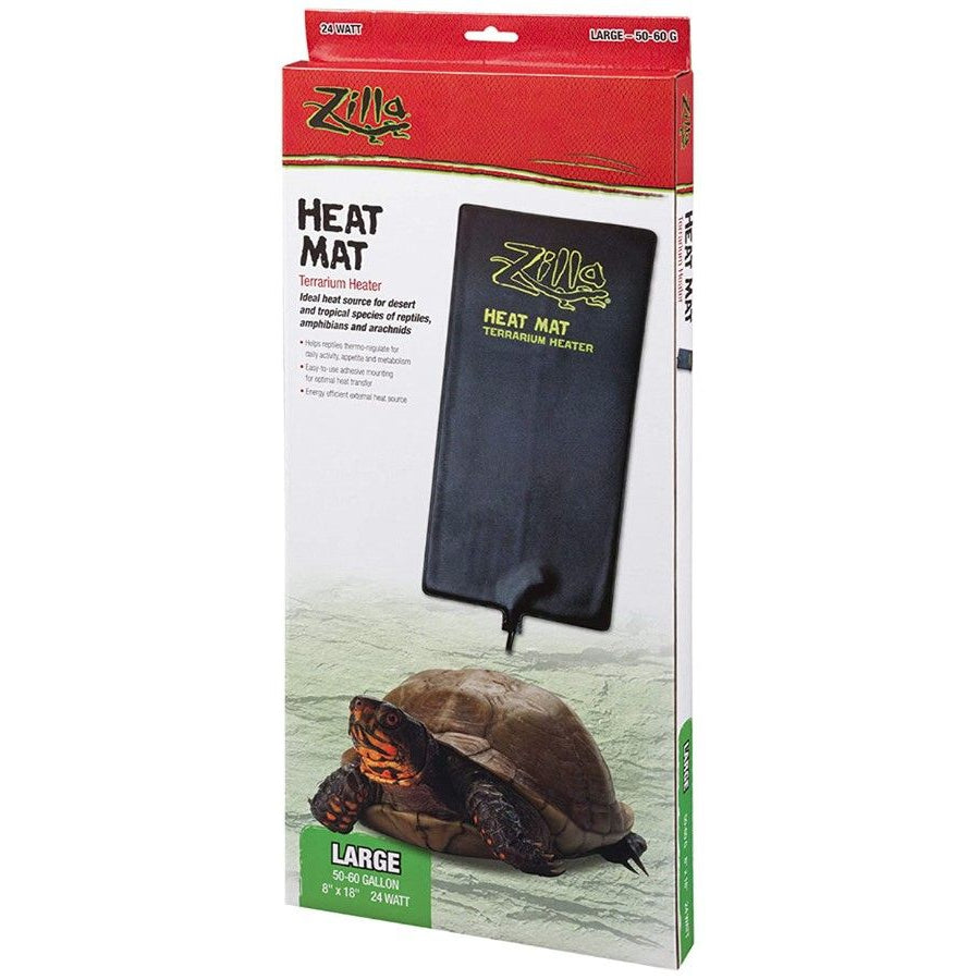 Zilla Heat Mat Terrarium Heater-Reptile-Zilla-Large - 24 Watt - 50-60 Gallon Tanks-