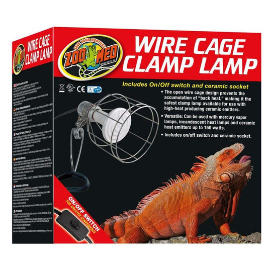 Zoo Med Wire Cage Clamp Lamp-Reptile-Zoo Med-1 Pack - (150 Watts Max)-