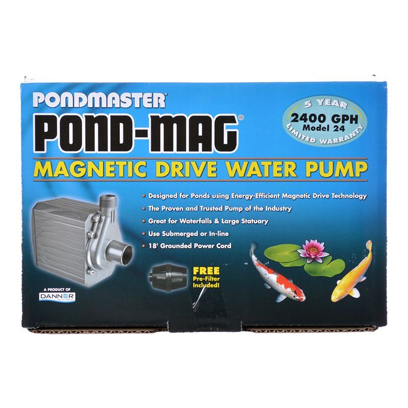 Pondmaster Pond-Mag Magnetic Drive Utility Pond Pump-Fish-Pondmaster-Model 24 (2400 GPH)-