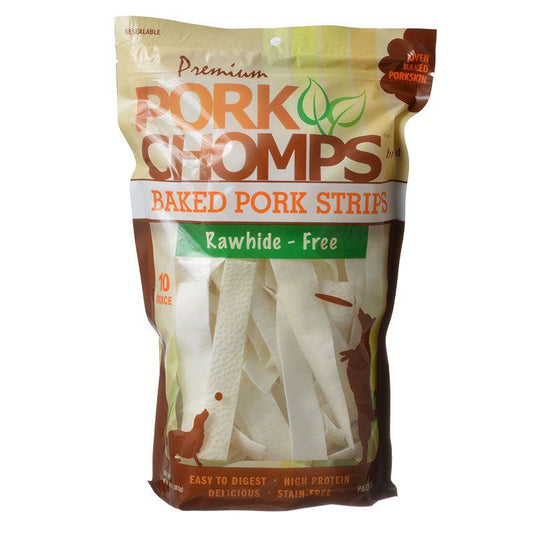 Premium Pork Chomps Baked Pork Strips-Dog-Scott Pet-10 oz-