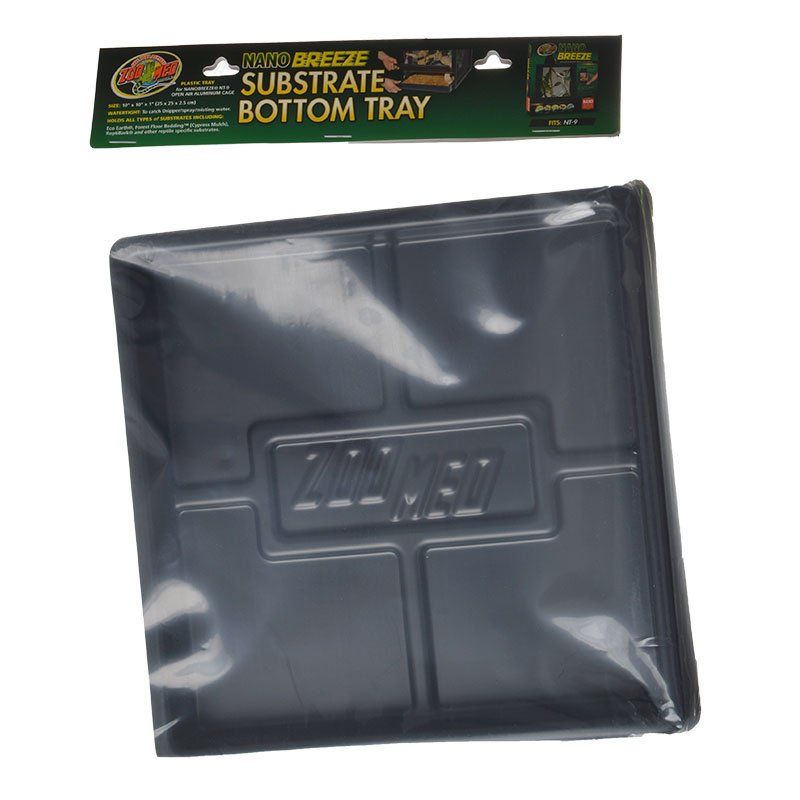 Zoo Med Nano Breeze Substrate Bottom Tray-Reptile-Zoo Med-1 Pack (10"L x 10"W x 1"H)-