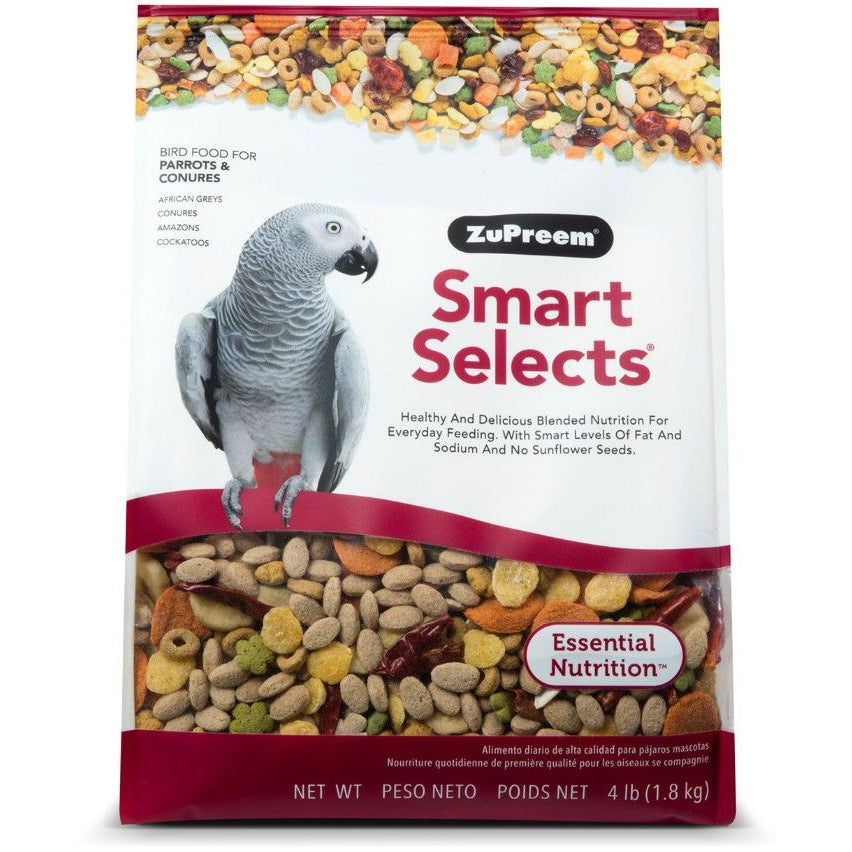 ZuPreem Smart Selects Bird Food for Parrots & Conures-Bird-ZuPreem-4 lbs-