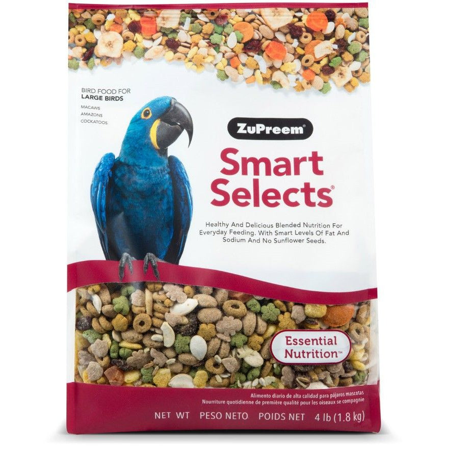 ZuPreem Smart Selects Bird Food for Large Birds-Bird-ZuPreem-4 lbs-