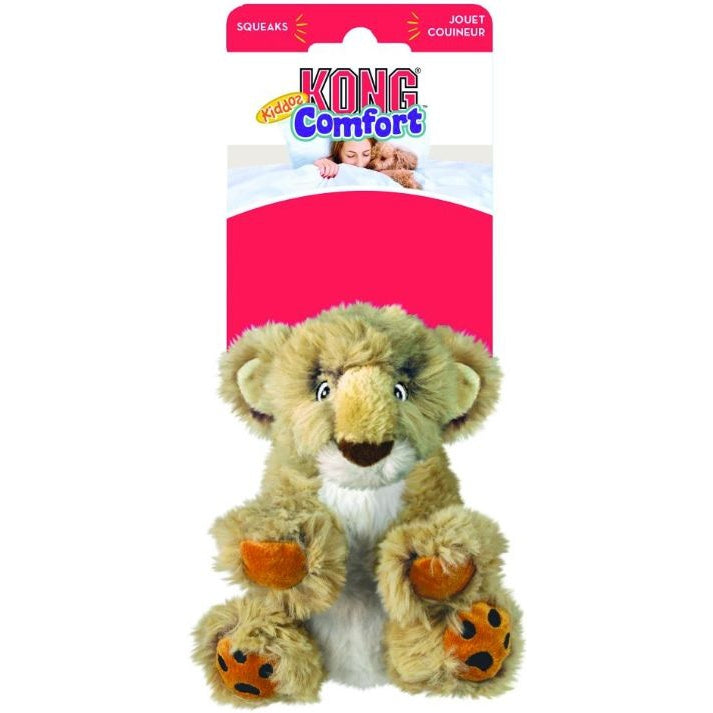 KONG Comfort Kiddos Dog Toy - Lion-Dog-KONG-Large - (6.8"W x 9"H)-