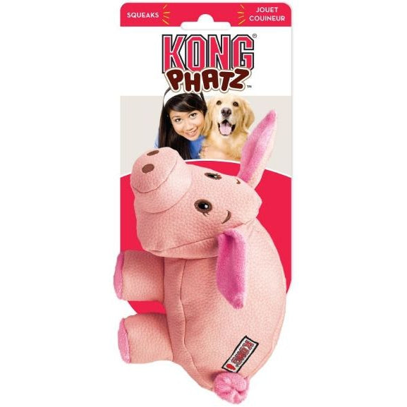 KONG Phatz Dog Toy - Pig-Dog-KONG-Small - 1 Pack-