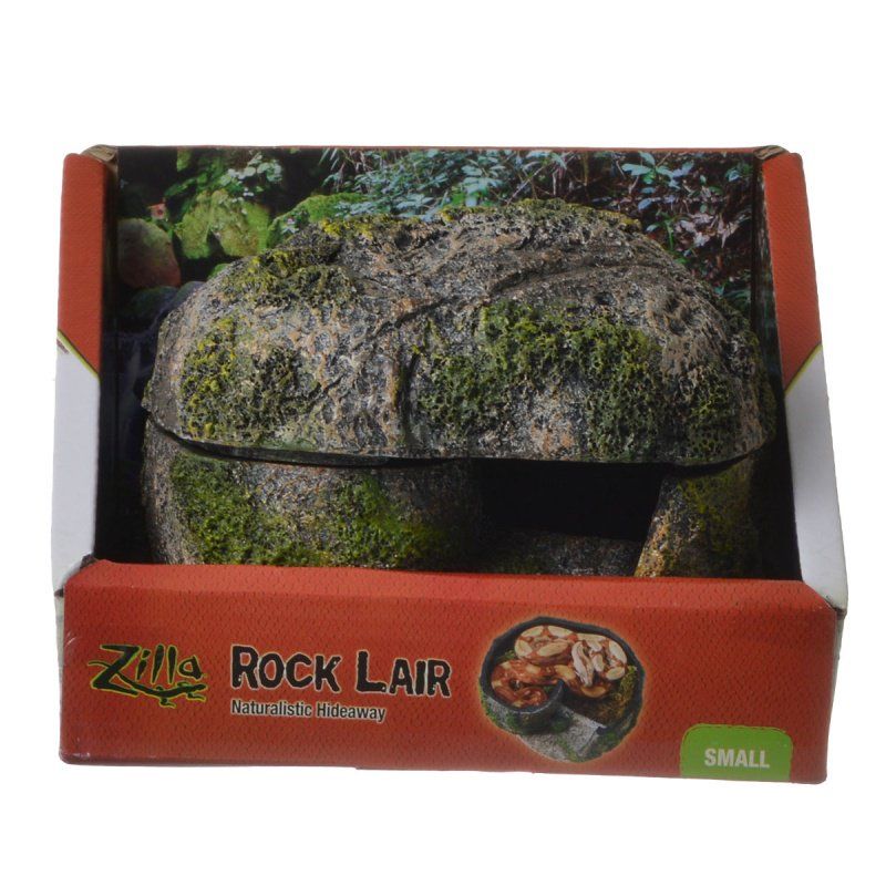 Zilla Rock Lair for Reptiles-Reptile-Zilla-Small - (5"L x 5.5"W x 4"H)-