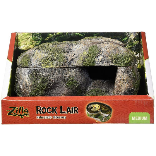 Zilla Rock Lair for Reptiles-Reptile-Zilla-Medium - (5.75"L x 8.5"W x 5.25"H)-