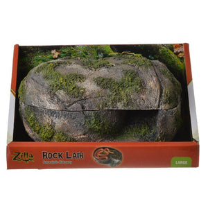 Zilla Rock Lair for Reptiles-Reptile-Zilla-Large - (11"L x 8"W x 6"H)-