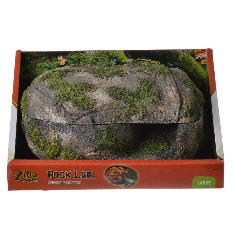 Zilla Rock Lair for Reptiles-Reptile-Zilla-Large - (11"L x 8"W x 6"H)-