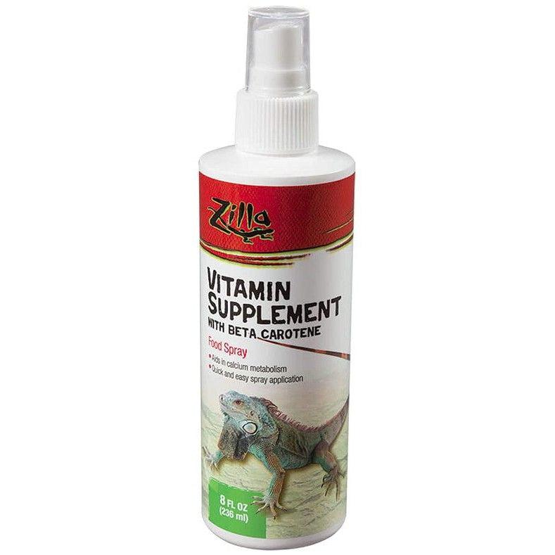 Zilla Vitamin Supplement with Beta Carotene-Reptile-Zilla-8 fl. oz (236 ml)-