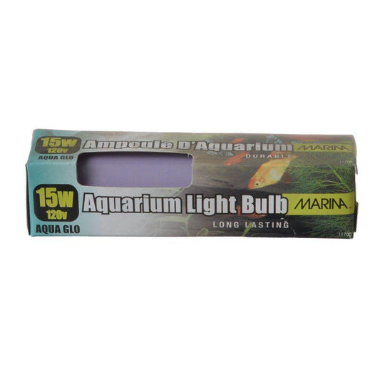 Marina Aqua-Glo Aquarium Light Bulb-Fish-Marina-1 Pack - (15 Watt)-