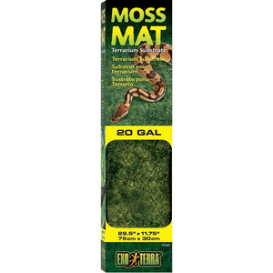 Exo-Terra Moss Mat Terrarium Substrate-Reptile-Exo-Terra-20 Gallon Long - (29.5"L x 11.75"W)-
