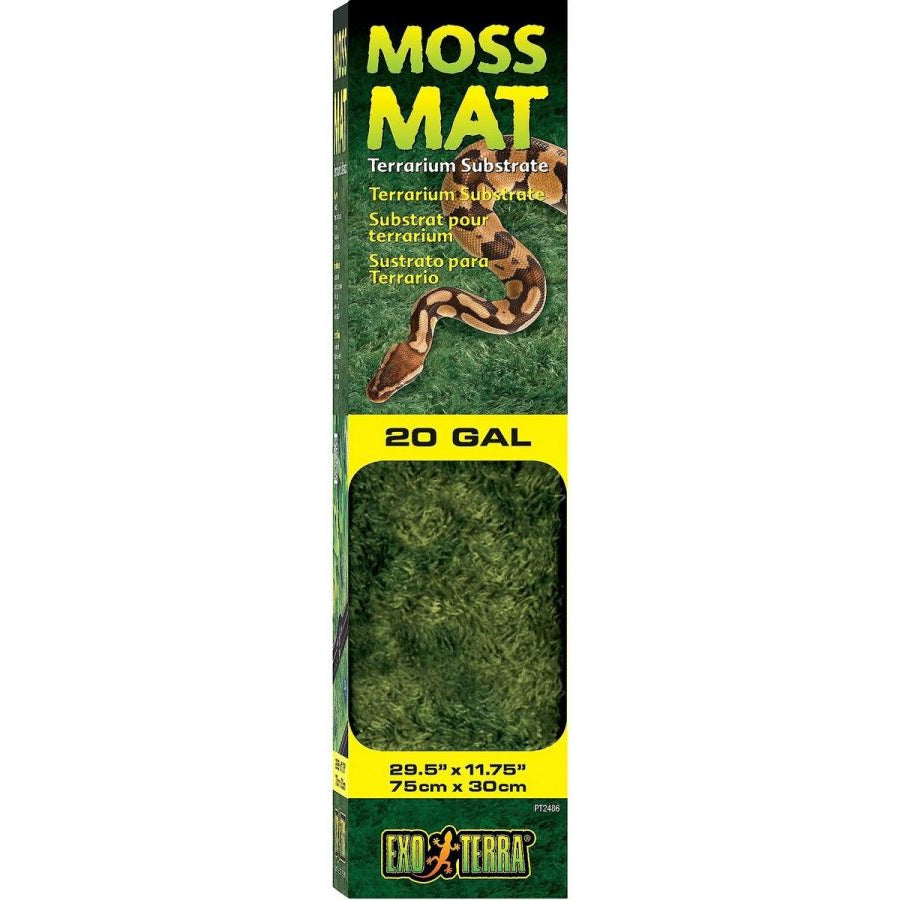 Exo-Terra Moss Mat Terrarium Substrate-Reptile-Exo-Terra-20 Gallon Long - (29.5"L x 11.75"W)-