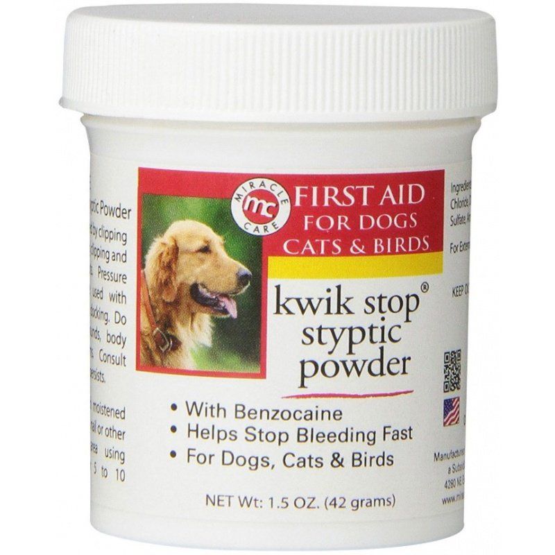 Gimborn Kwik Stop Styptic Powder-Dog-Miracle Care-1.5 oz-