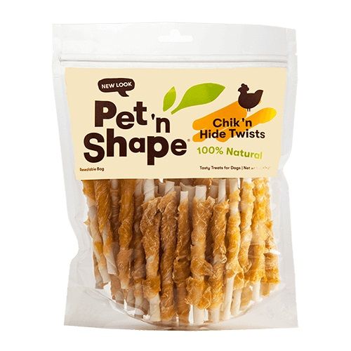 Pet 'n Shape 100% Natural Chicken Hide Twists-Dog-Pet 'n Shape-Regular - 50 Pack - (5" Chews)-