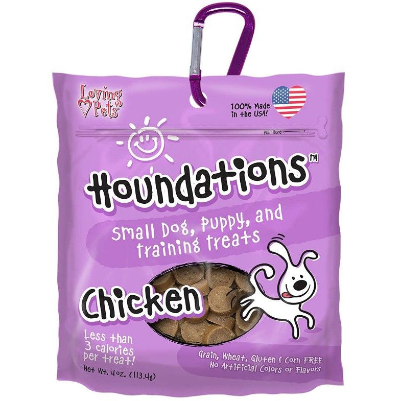 Loving Pets Houndations Training Treats - Chicken-Dog-Loving Pets-4 oz-