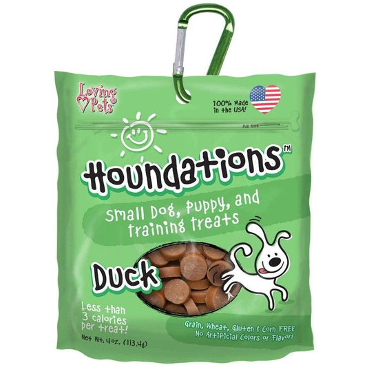 Loving Pets Houndations Training Treats - Duck-Dog-Loving Pets-4 oz-