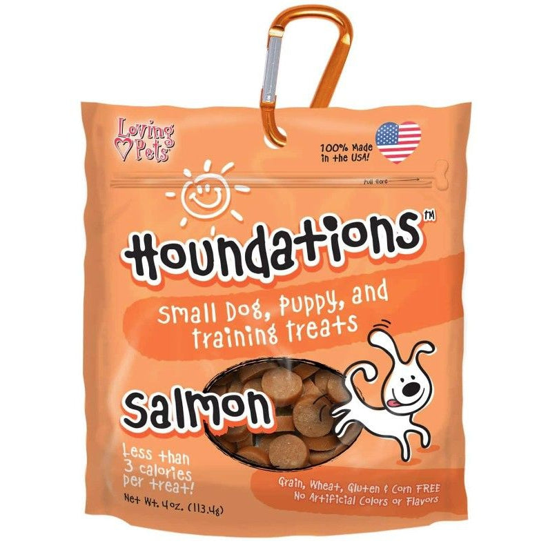 Loving Pets Houndations Training Treats - Salmon-Dog-Loving Pets-4 oz-