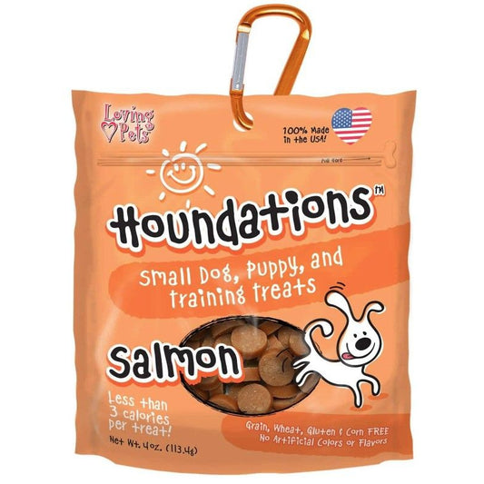 Loving Pets Houndations Training Treats - Salmon-Dog-Loving Pets-4 oz-