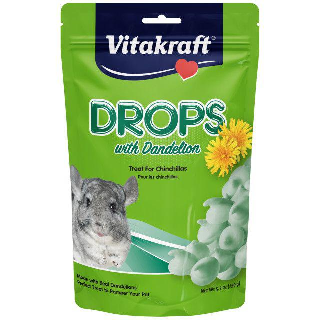 Vitakraft Drops with Dandelion for Chinchillas-Small Pet-Vitakraft-5.3 oz-