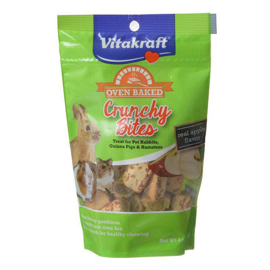 Vitakraft Oven Baked Crunchy Bites Small Pet Treats - Real Apple Flavor-Animals & Pet Supplies-BimBimPet-