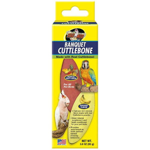 Zoo Med Banquet Cuttlebone - Tropical Fruit & Banana Flavor-Bird-Zoo Med-Small - 2 Pack - (3 oz)-