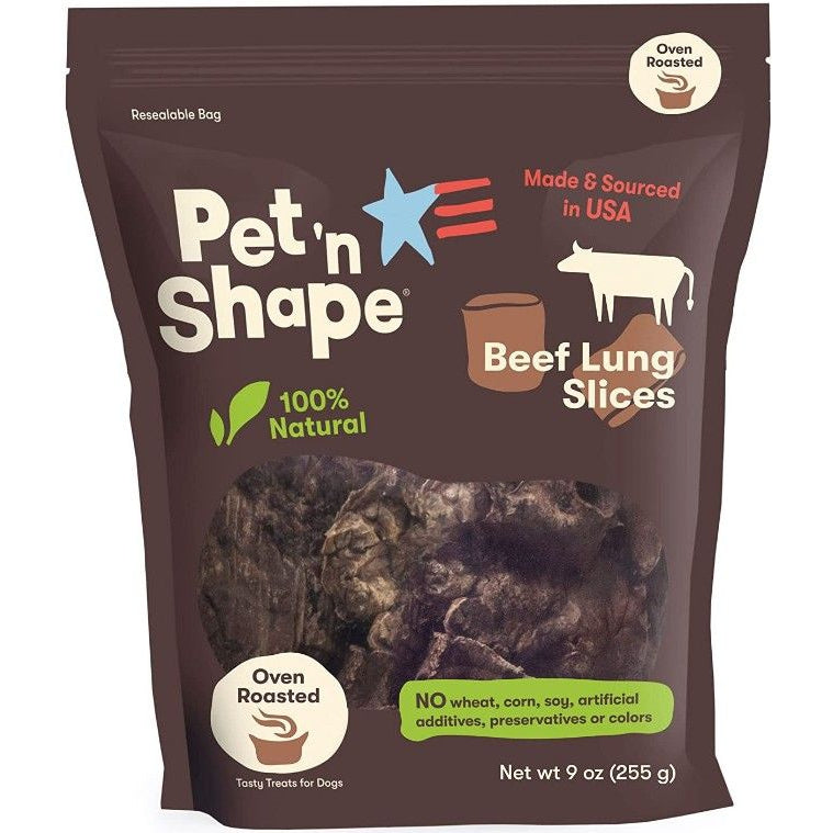 Pet 'n Shape Natural Beef Lung Slices Dog Treats-Dog-Pet 'n Shape-9 oz-