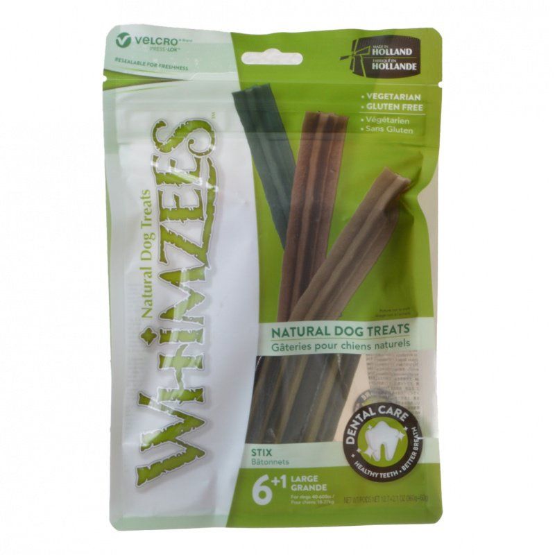 Whimzees Natural Dental Care Stix Dog Treats-Dog-Whimzees-Large - 7 Pack - (Dogs 40-60 lbs)-