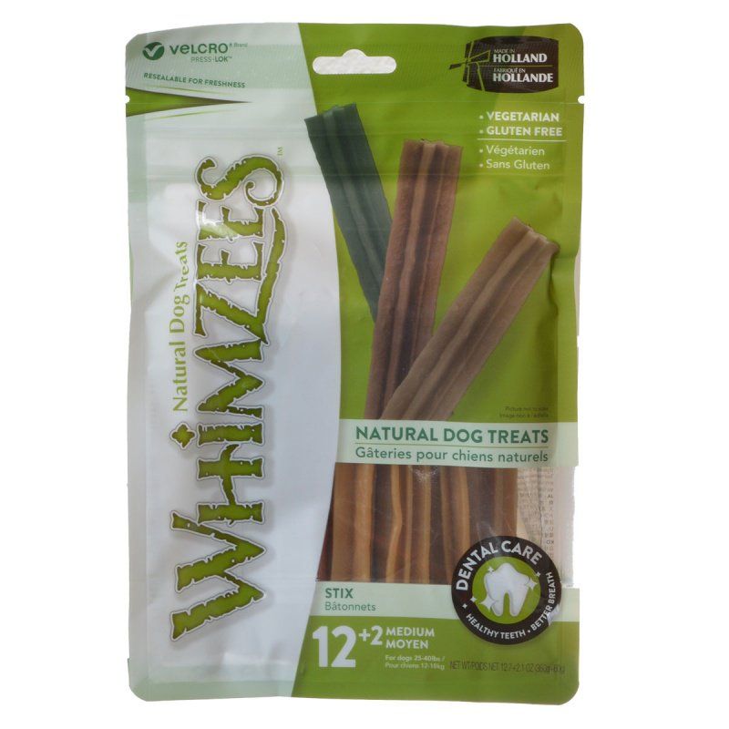 Whimzees Natural Dental Care Stix Dog Treats-Dog-Whimzees-Medium - 14 Pack - (Dogs 25-40 lbs)-