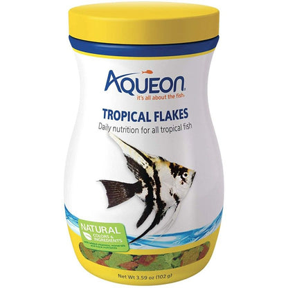Aqueon Tropical Flakes Fish Food-Fish-Aqueon-3.59 oz-