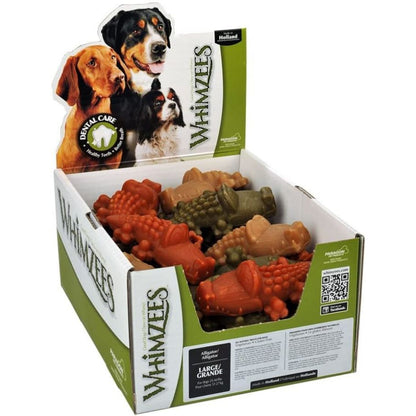 Whimzees Natural Dental Care Alligator Dog Treats-Dog-Whimzees-Large - 30 Pack - (Dogs 40-60 lbs)-