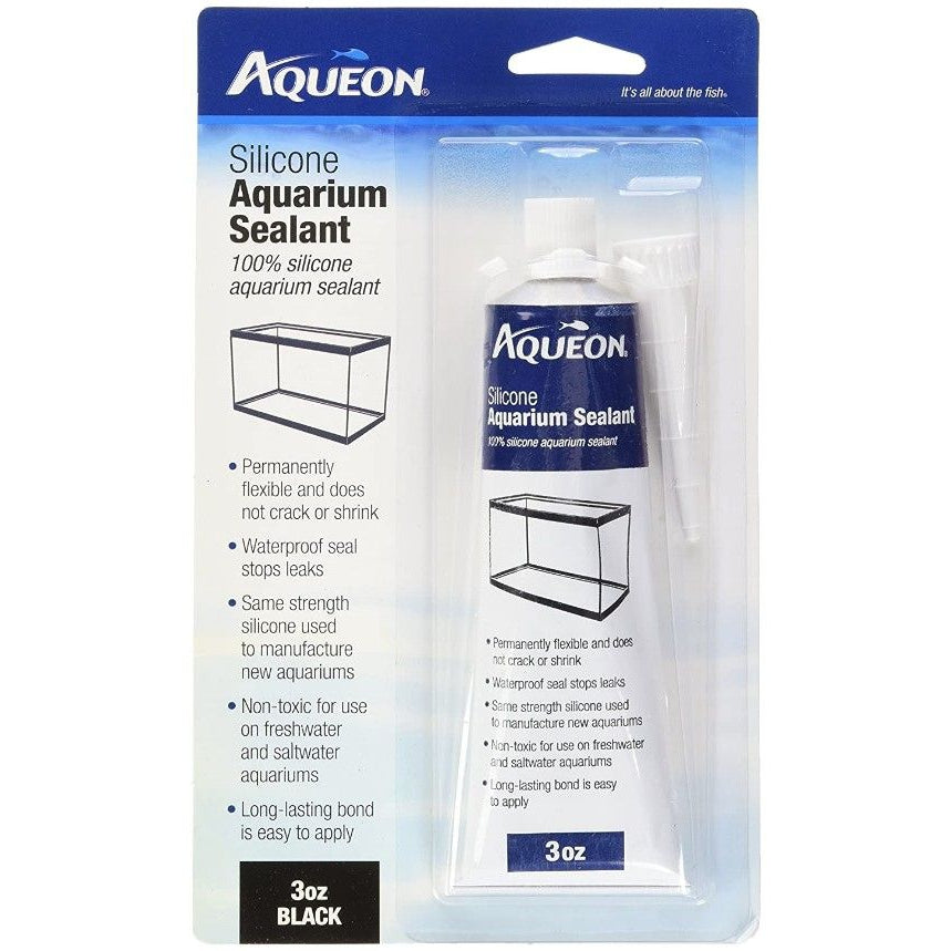 Aqueon Silicone Aquarium Sealant - Black-Fish-Aqueon-3 oz-