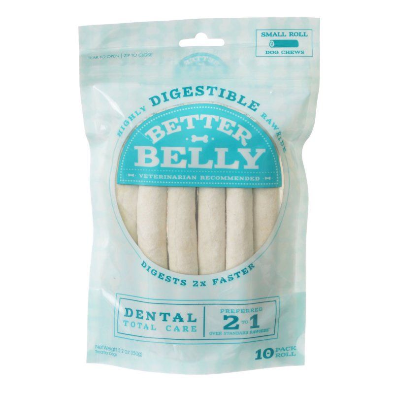 Better Belly Rawhide Dental Rolls - Small-Dog-Better Belly-10 Count-