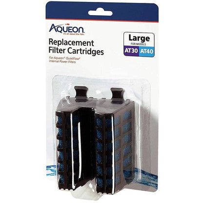 Aqueon Replacement Filter Cartridges for QuietFlow Filters-Fish-Aqueon-Large - 2 Count-