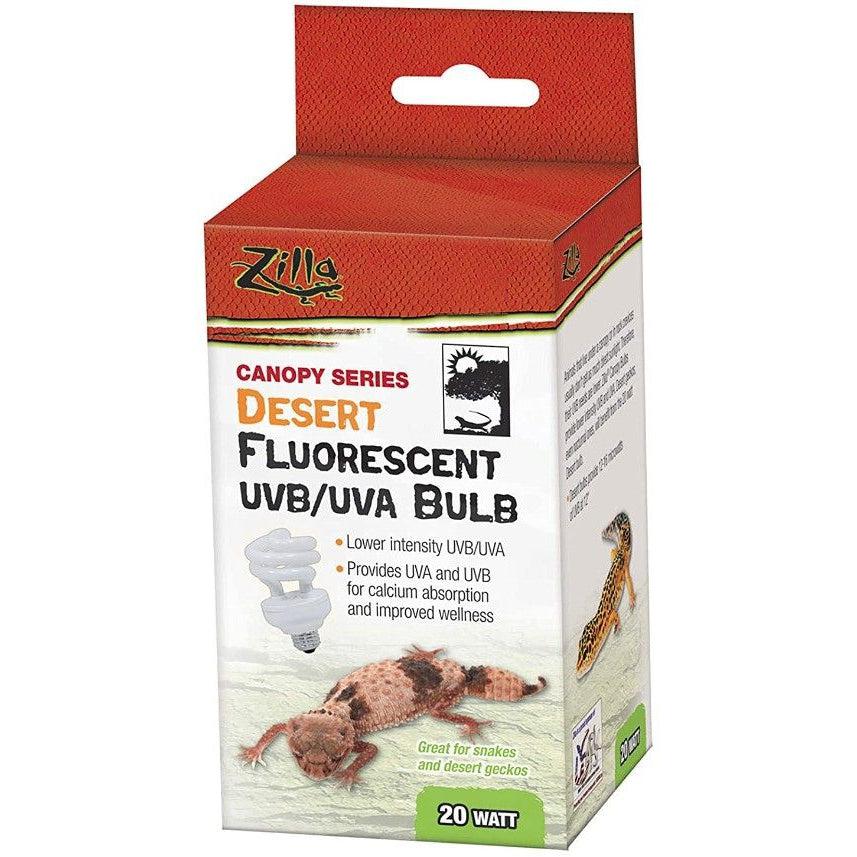 Zilla Canopy Series Desert Fluorescent UVB/UVA Bulb-Reptile-Zilla-1 Count-