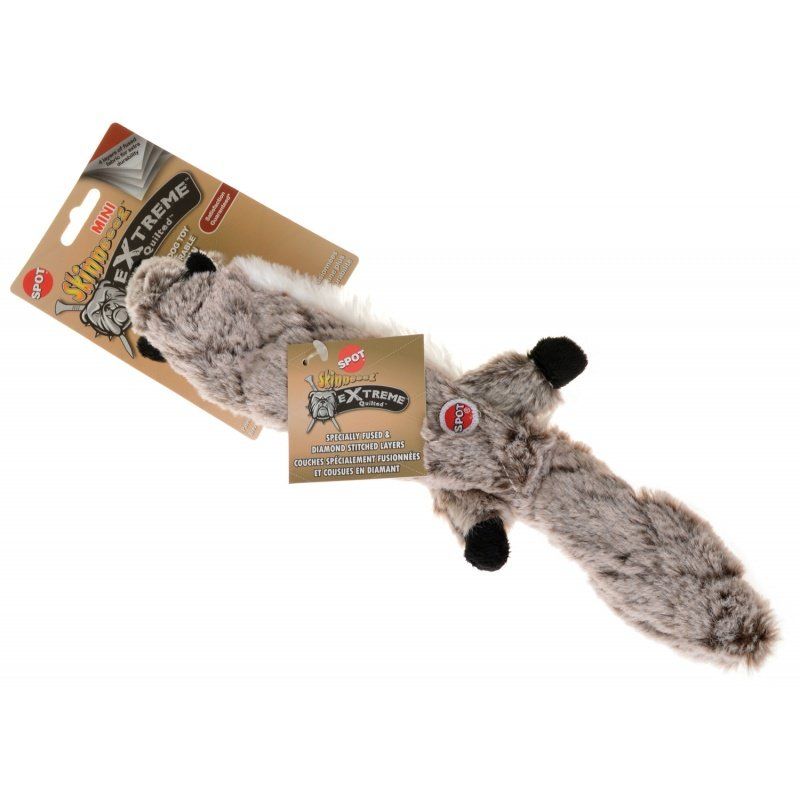 Spot Skinneeez Extreme Quilted Raccoon Toy - Mini-Dog-Spot-1 Count-