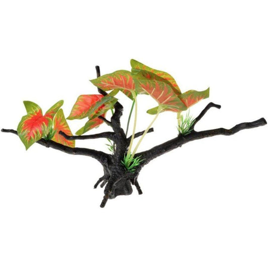 Penn Plax Driftwood Plant - Green & Red - Wide-Fish-Penn Plax-1 Count-