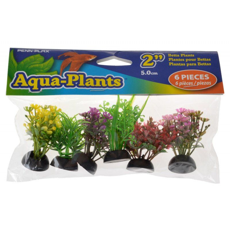 Penn Plax Aqua-Plants Betta Plants - Small-Fish-Penn Plax-6 Count-
