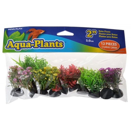 Penn Plax Aqua-Plants Betta Plants - Small-Fish-Penn Plax-12 Count-