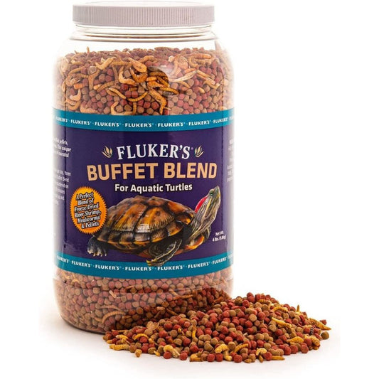 Flukers Buffet Blend for Aquatic Turtles-Reptile-Flukers-4 lbs-