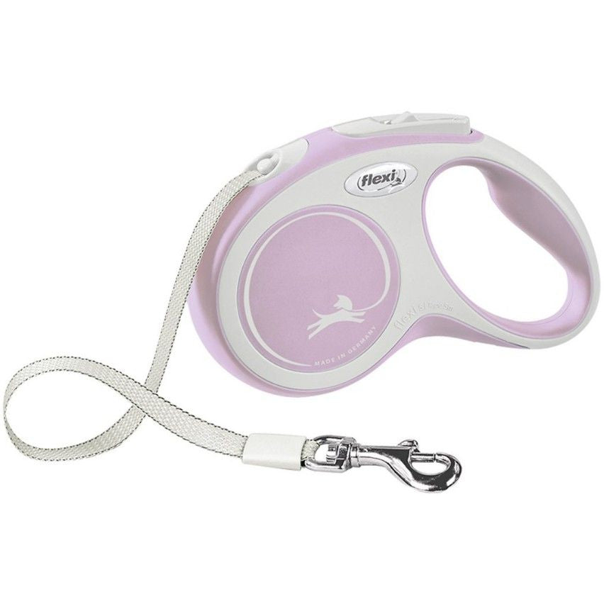 Flexi Comfort Retractable Nylon Tape Dog Leash Pink-Dog-Flexi-Small - 1 count-