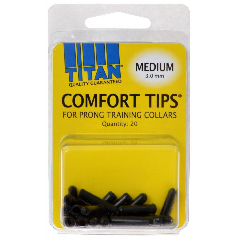 Titan Comfort Tips for Prong Training Collars-Dog-Titan-Medium (3.0 mm) - 20 Count-