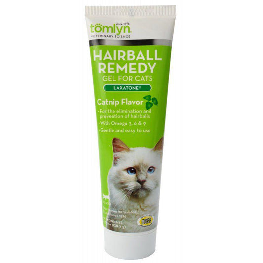 Tomlyn Laxatone Hairball Remedy Gel for Cats - Catnip Flavor-Cat-Tomlyn-4.25 oz-