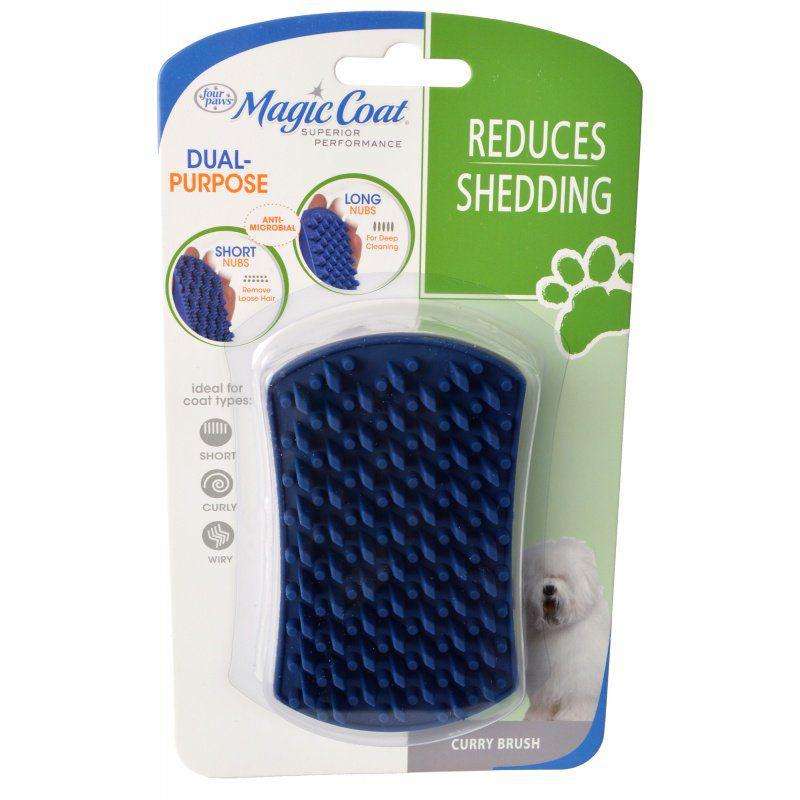 Magic Coat Dual Purpose Curry Brush-Dog-Four Paws-1 Count-