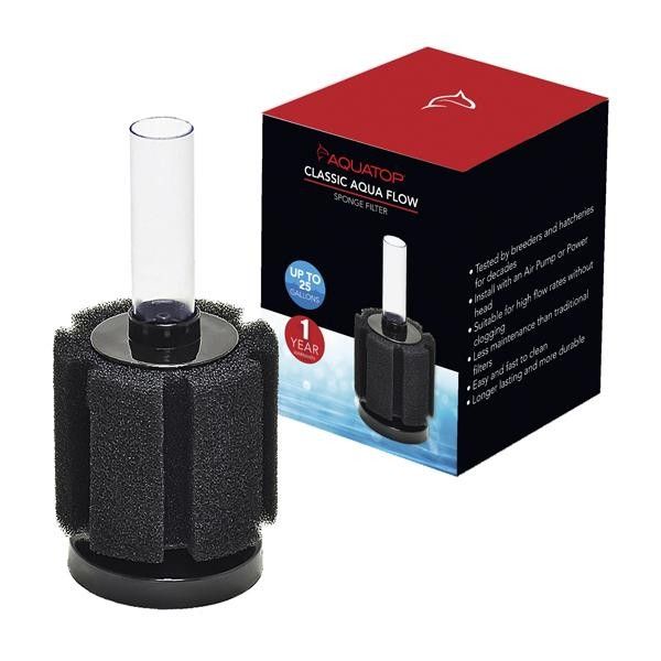 Aquatop CAF Classic Aqua Flow Sponge Filter-Fish-Aquatop-CAF-25 - (25 Gallons)-