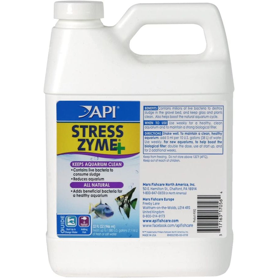 API Stress Zyme Plus-Fish-API-32 oz (Treats 1,880 Gallons)-
